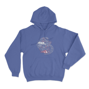 Lucy Bedroque Kuru Lives Unisex Hoodie Blue
