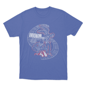 Lucy Bedroque Kuru Lives Unisex T Shirt Blue