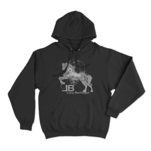 Unmusique Lucy Bedroque Horse Unisex Hoodie Black