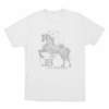 Unmusique Lucy Bedroque Horse Unisex T Shirt White