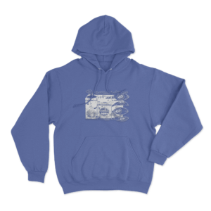 Unmusique Unisex Hoodie Blue